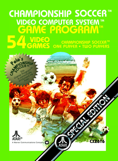Soccer box art for Atari 2600